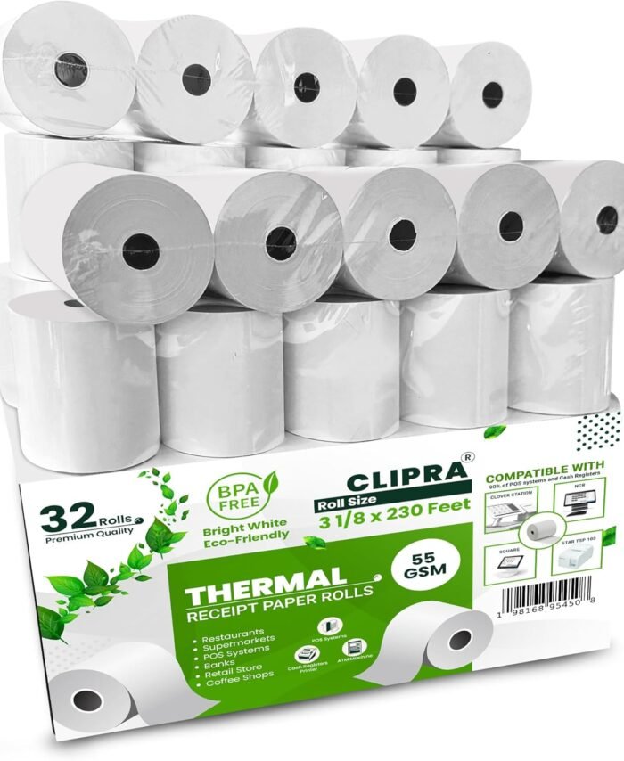 Thermal Paper Receipt Rolls (32 PACK) 1